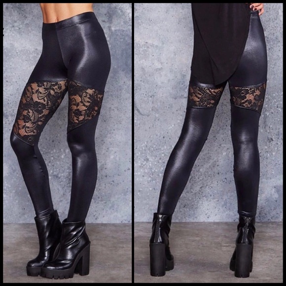 Floral Lace Leggings - Picture 2 of 3